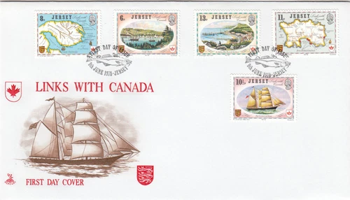 Links with Canada GB Jersey Mercury FDC 1978 (110166)