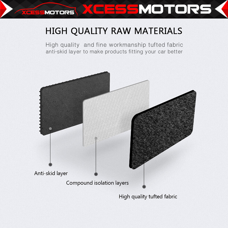 Fits 90-96 Nissan 300ZX Front & Rear Floor Mats Carpets OE Fitment