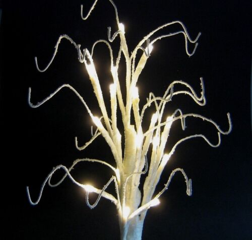 LED Mini Wire Christmas All Season Tree White Birch 17" Pre Lit with Timer - Picture 3 of 7