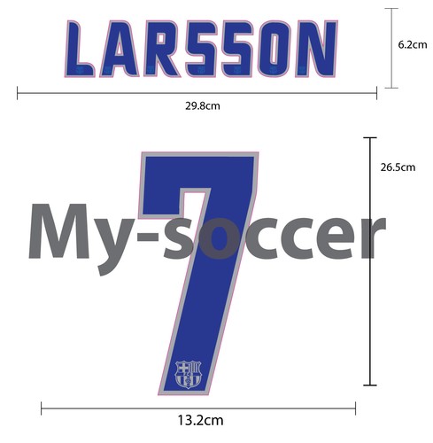 FC Barcelona Away 2004-06 PU NAME NUMBER PRINT EXCELLENT QUALITY - Picture 3 of 18