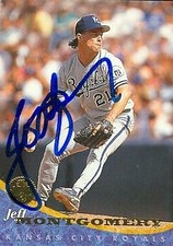 Jeff Montgomery autographed Baseball Card (Kansas City Royals) 1994 Leaf #25