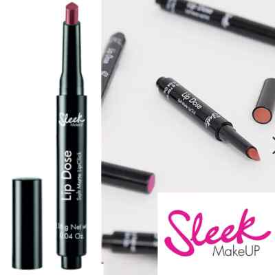  Sleek MakeUp Lippenstift Lip Dose Soft Matte Lippenstift Präzision - Farbton wählbar