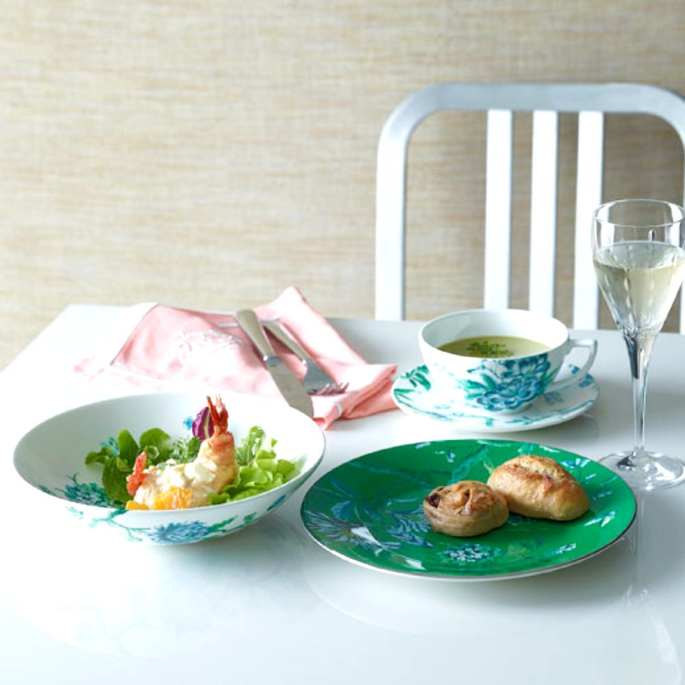 Wedgwood Jasper Conran Chinoiserie Green Plate Dish 23cm Gift bone