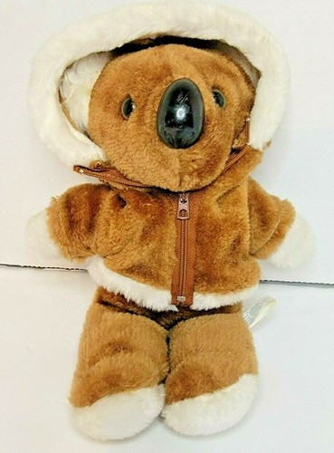 12 Zoll Vintage INTERPUR KOALA TEDDYBÄR Plüschtier Kuscheltier braun weiß KOREA Spielzeug - Bild 2 von 10