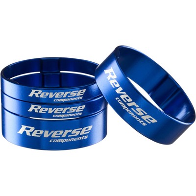 Reverse Ultralight Headset Spacer Set, Set/4, Blue 1-1/8''