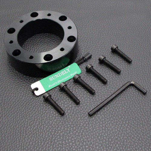 Black 1'' 25mm Steering Wheel Boss Kit Spacer Adapter For Universal OMP
