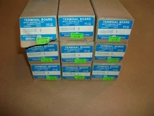 9pc  GE EB25A08WC 8 POSITION TERMINAL Board Block ~ w/ Hinged Cover  NEW