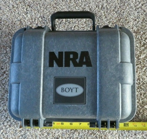 NRA BOYT HARNESS H SERIES H11 SINGLE GUN HANDGUN STORAGE HARD CASE GRAY COLOR - Picture 2 of 10