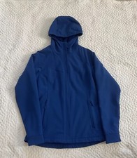 Kirkland Wms Fleece Lined Jacket With Non-removable Hood Royal Blue Size Small