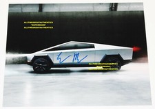 TESLA SpaceX FOUNDER CEO ELON MUSK SIGNED 11x14 PHOTO BECKETT COA CYBERTRUCK BAS