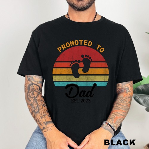 Promoted to Dad Shirt, Fun Father's Day Announcement Tee, , 202819 - Picture 12 of 23