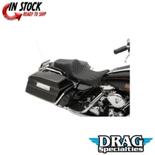 Drag Specialties Predator III Seat Silver Double Diamond Harley 97-07 Touring