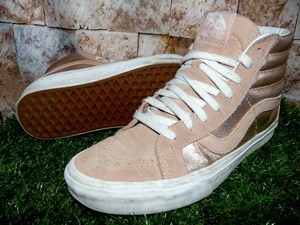 vans sk8 hi rose gold