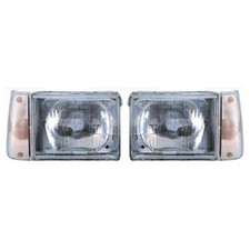 COPPIA FARI FIAT PANDA 141 1986-2003 PROIETTORI FANALI ANTERIORI Dx e Sx MANUALE