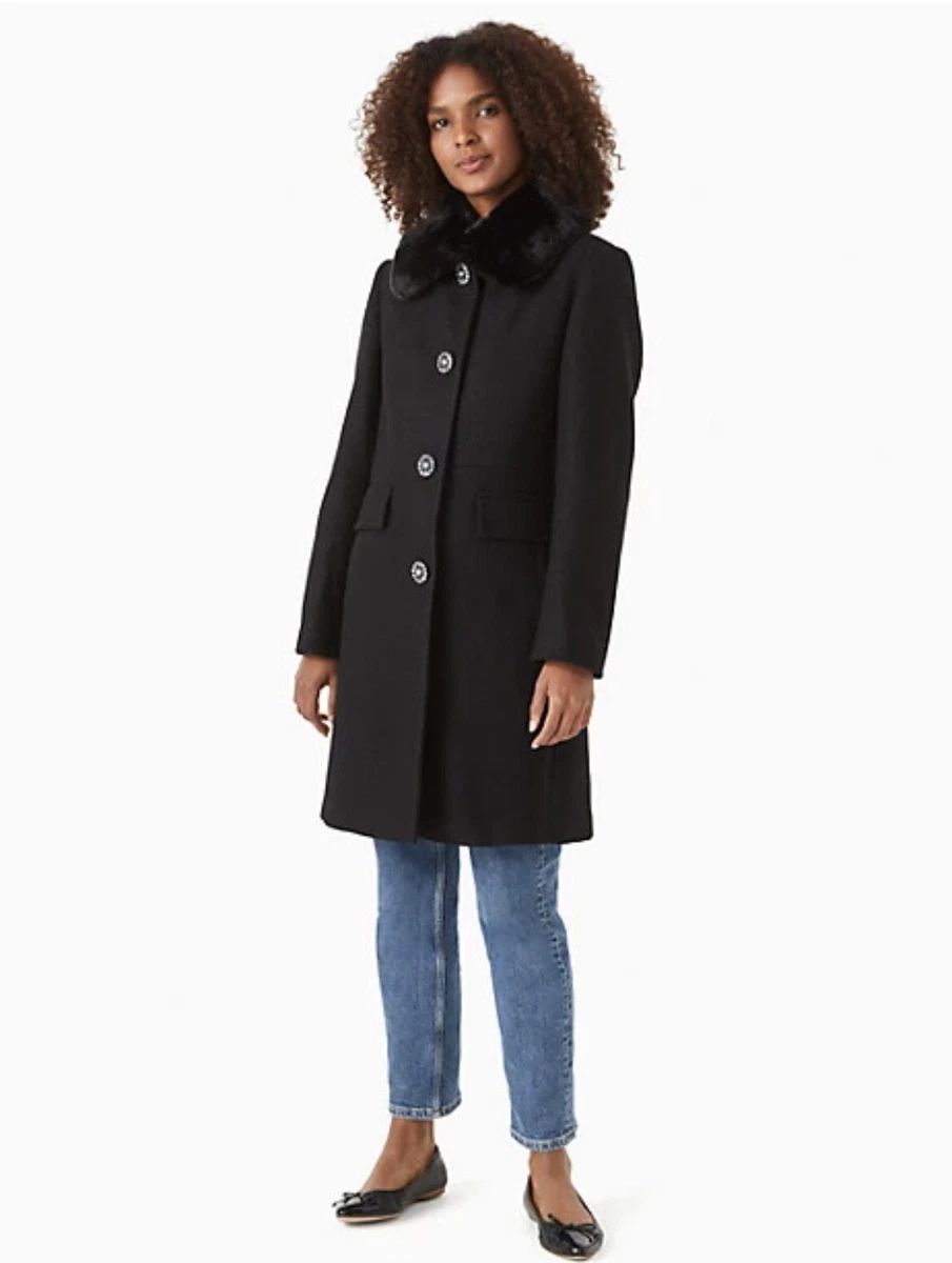 Black cheap designer coat
