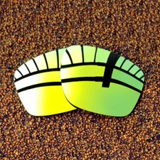 US Polarized Lenses Replacement for-Oakley Sliver R OO9342 - 24K Golden Mirror