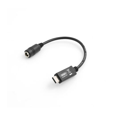 USB 3.1 Type C male zu 2,5 mm ladekabel female Adapter Kabel DC 5.5 V, 2.A, 17cm