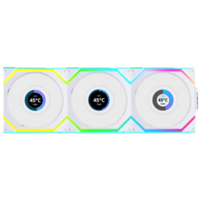 Lian-Li UNI SL Wireless LCD 120mm White 3xFans ARGB 1900 RPM