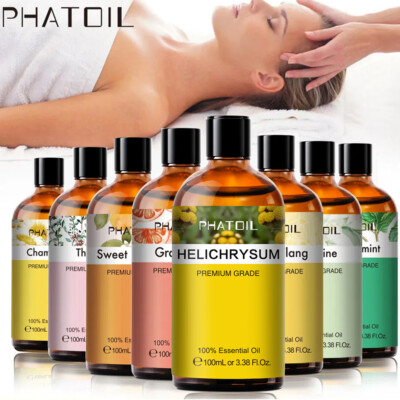 100 ml Essential Oil, Pure Natural -Therapeutic Grade w/Dropper -For Humidifier