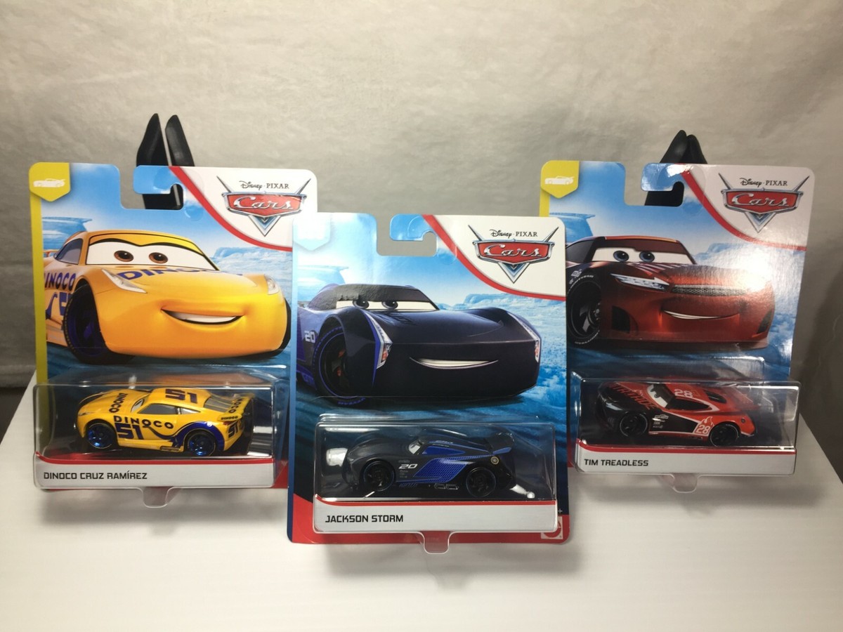 Disney PIXAR CARS - LOT OF 3 - LIGHTNING MC QUEEN COMPETITION Fast