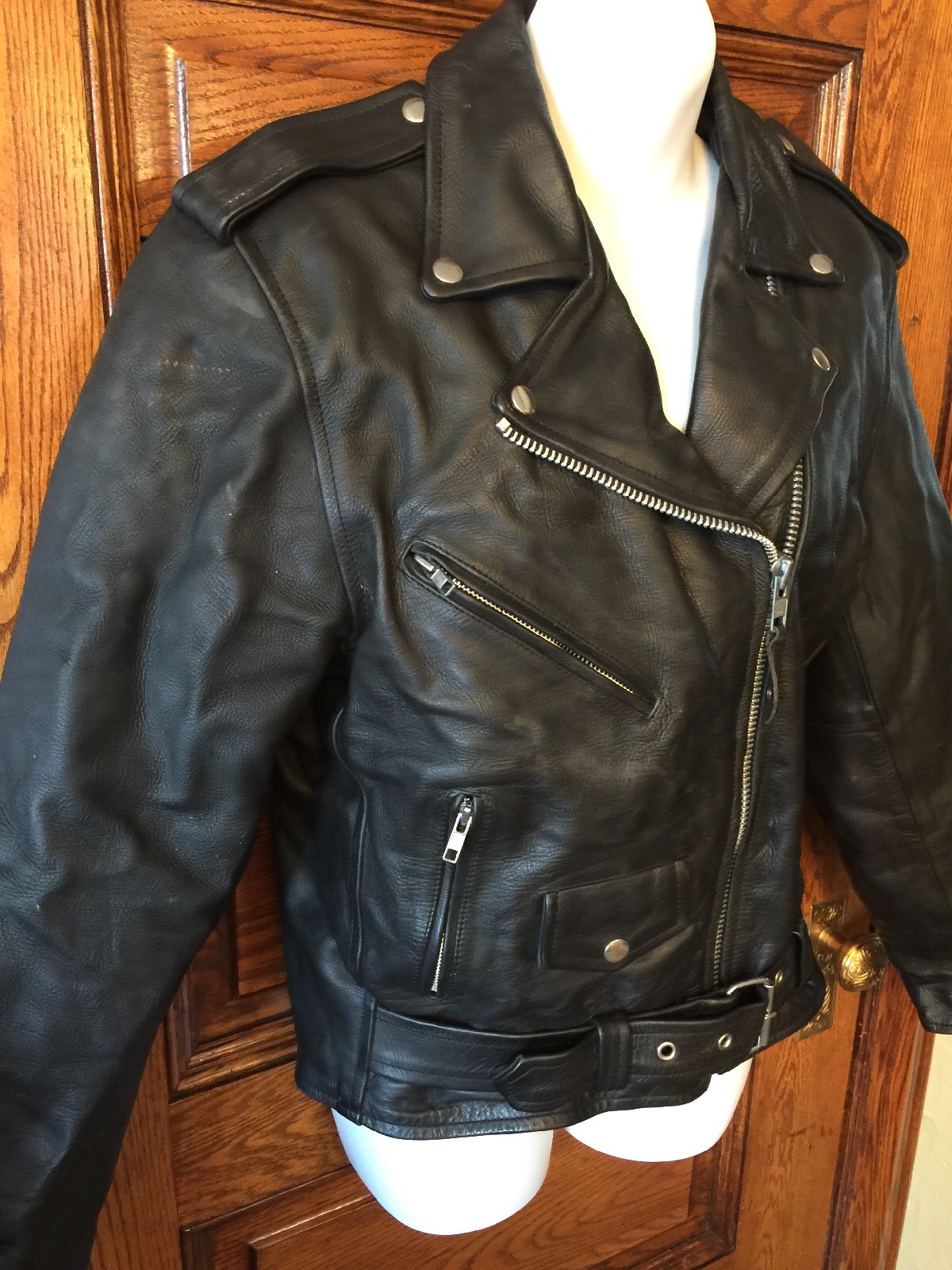 Mega Force Leather Thinsulate Biker Motorcycle Pr… - image 4