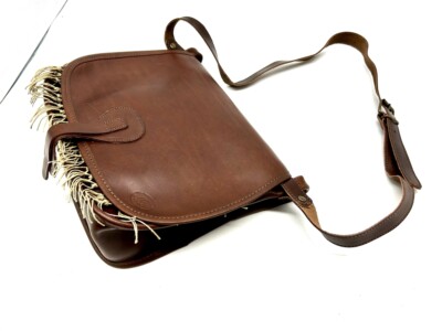 Borsa In Cuoio Con Rete Porta Selvaggina Carniere Caccia Porta Cartucce Trekking - Foto 7