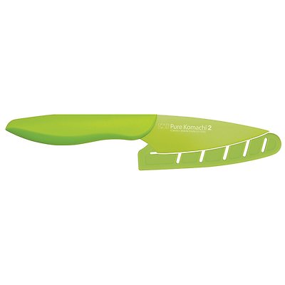Kai Pure Komachi 2 3.5'' Paring Knife with Sheath - Light Green