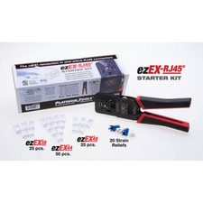Platinum Tools 90188 ezEX RJ45 Crimp and Connect Starter Kit
