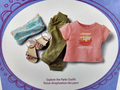 American Girl Explore the Parks Outfit Shirt Pants Scarf Sandals