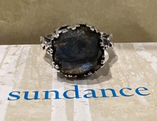 NWT Sundance Catalog Silver Labradorite Gray Gardens Ring Size 10 168