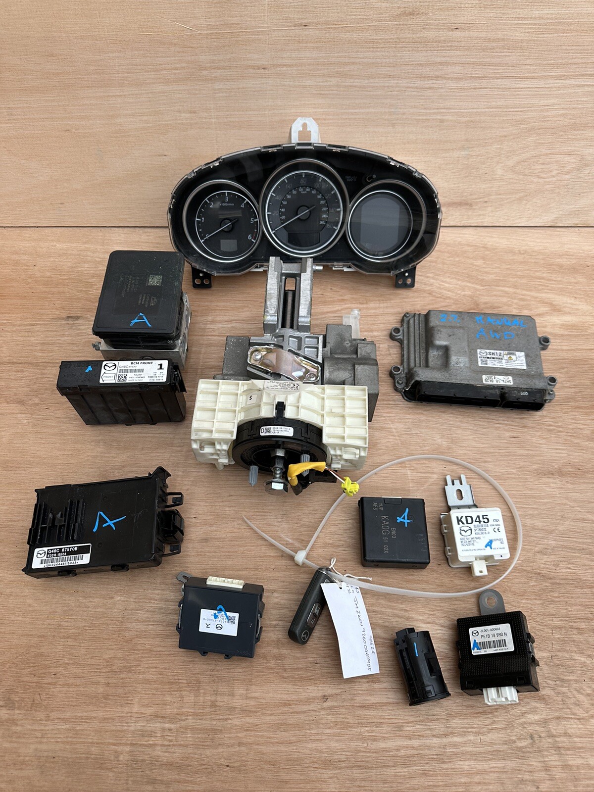 KIT ARRANQUE MOTOR MAZDA CX5 2.2 D AWD, ECU, BCM, BARRIL DE ENCENDIDO 2013 - 2017