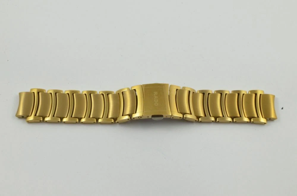 Rado Diastar Ronde Steel Bracelet Gold Plated 0 7 8in Top