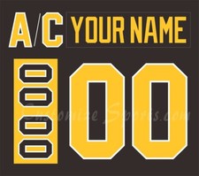 Hamilton Bulldogs Customized Number Kit For 2016-Present Black Uniform