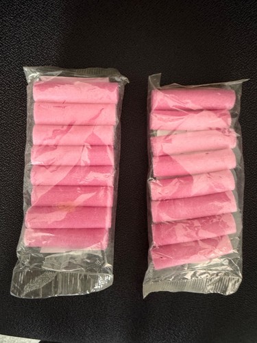 32 Piece Pink Sponge Foam Rollers. Soft curlers - 6cm length and 1.5cm width - Picture 2 of 6
