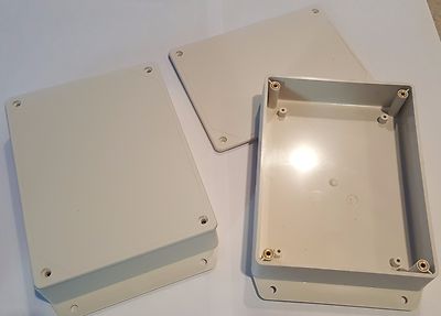 Arduino/Pi/Tinker/Pine64 /ODroid /Enclosure 4.5''x6''x1.25'' tan color - 2pack
