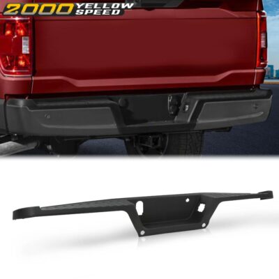 Rear Bumper Top Step Pad Cover w/ Tow and Park Aid Fit For Ford  2015-2020 F-150