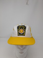 Vintage Pennsylvania State Police Trooper Hat Snapback Cap Patch Made In The USA
