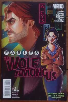 FABLES: THE WOLF AMONG US #2, DC COMICS/VERTIGO/TELLTALE GAMES, APRIL 2015, VF
