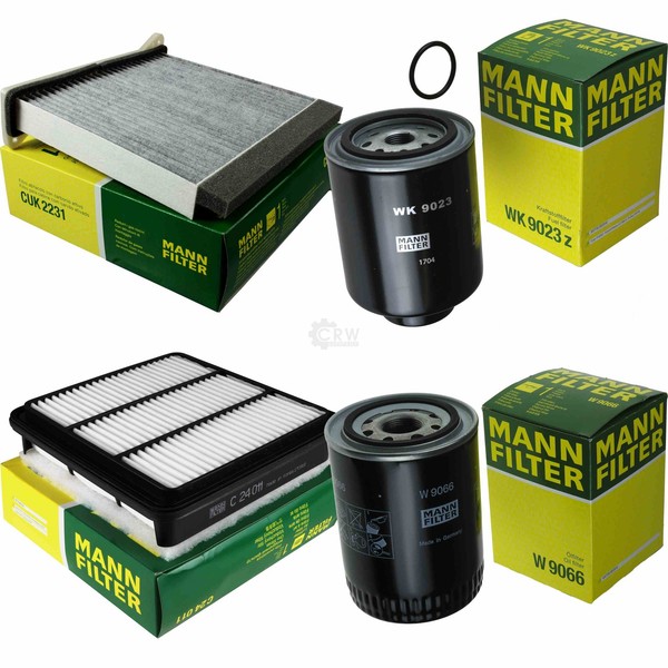 Mann Inspektionspaket Filterset FüR Mitsubishi L 200/Triton 2.5 DI-D 4WD-image