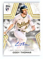 2023 Topps Series 2 Cody Thomas #BSA-CT Stars Rookie RC Auto Athletics