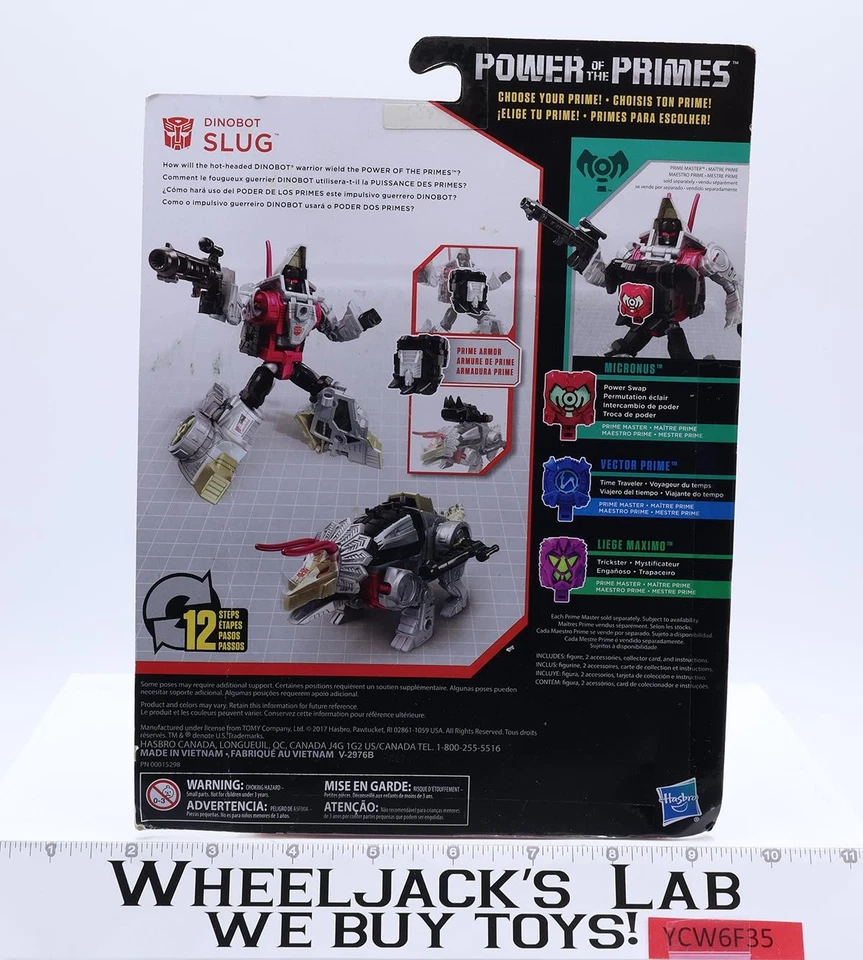 Dinobot Slug Transformers Power of the Primes 2017 Hasbro Figure NEW SEALED - Image 3 of 4
