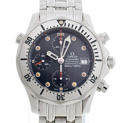 OMEGA WATCH SEAMASTER PROFESSIONAL CHRONO DIVER 2598.80 AUTOMATIC BLACK SS MEN'S