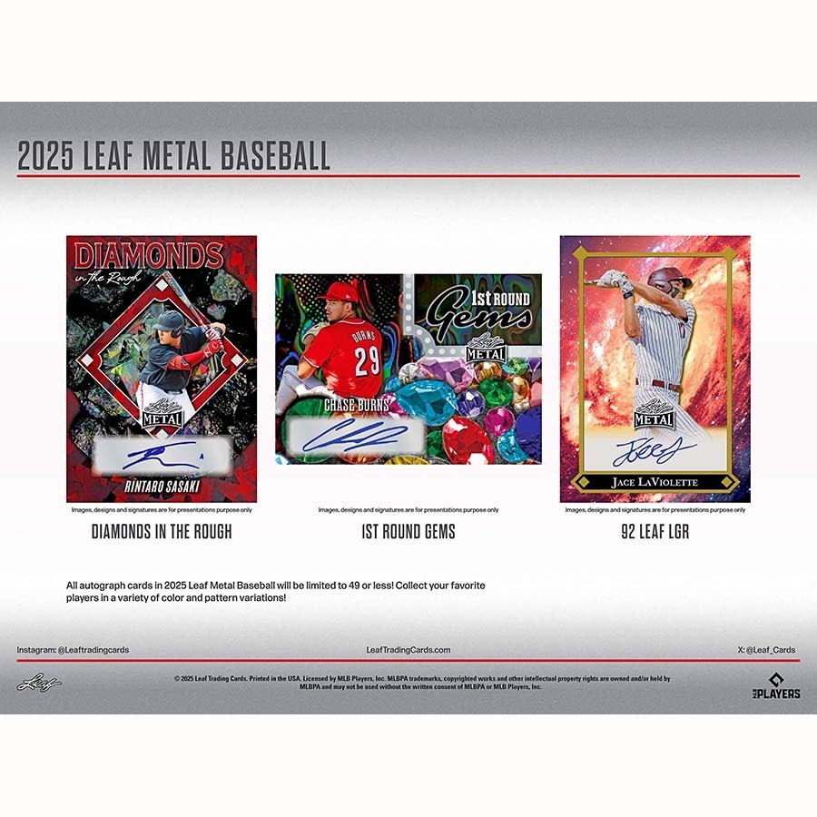 2025 Leaf Metal Baseball Jumbo Box Factory Sealed New 25LEBM-J | eBay
