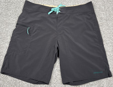 Patagonia Wavefarer Board Shorts Mens 38 Ink Black Surf Swim 19"
