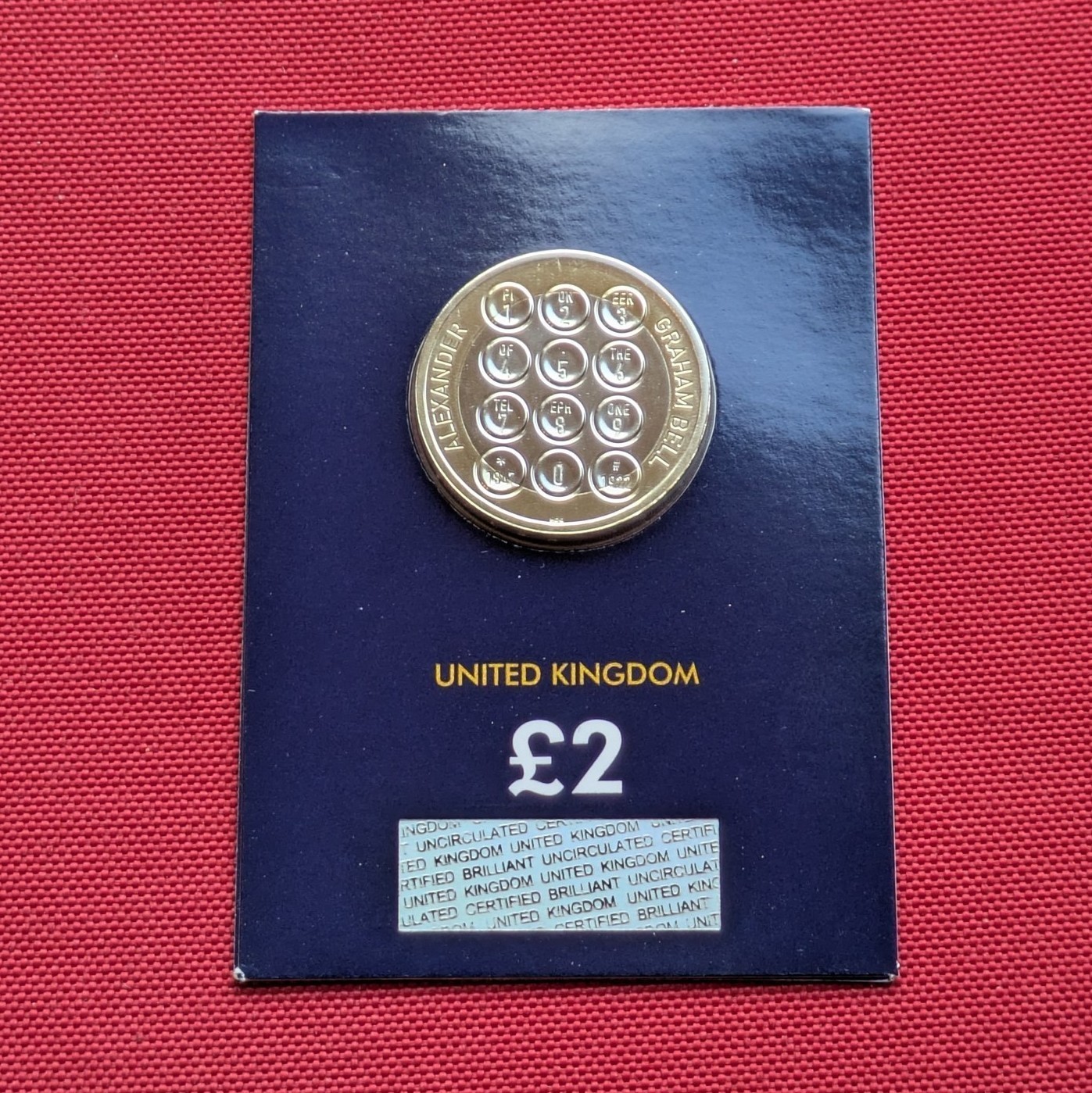 2022 £2 Two Pounds ALEXANDER GRAHAM BELL ChangeChecker BU coin image 2