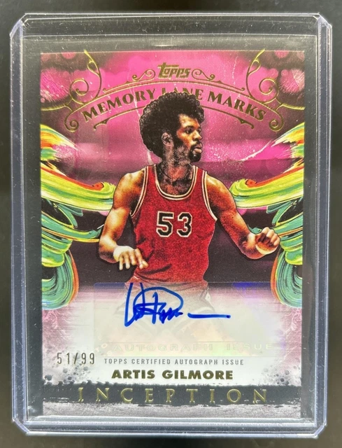 2024-25 Topps Inception Artis Gilmore Memory Lane Marks Pink Auto #/99 Bulls
