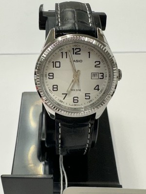 Casio LTP1302L-7B Black Leather Band Lady s Watch