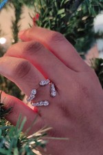 1.5Ct Round Lab Created Diamond Solitaire Enhancer Wrap Ring 925 Sterling Silver