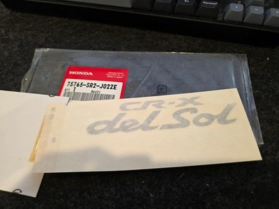 Honda CRX Del Sol EG2 Rear Decal Genuine Rare