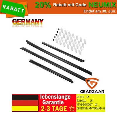4x ZIERLEISTEN TÜRLEISTEN für AUDI A4 B5 Limousine Avant mit Clips Satz Lestein